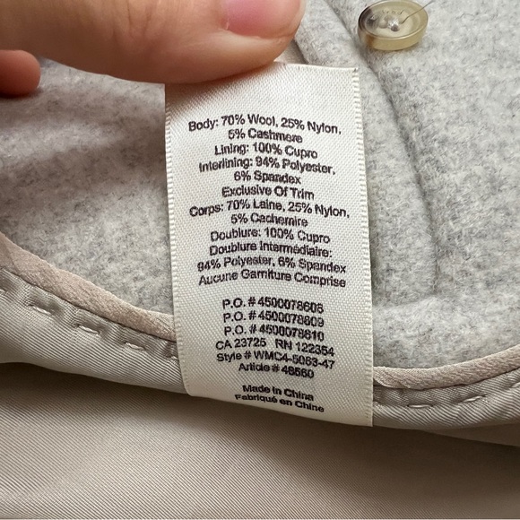 ORIGINAL Wilfred Cocoon Coat XXS in Heather Grey - Picture 7 of 7